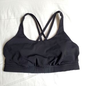 Black Lululemon Energy Sports Bra sz 10